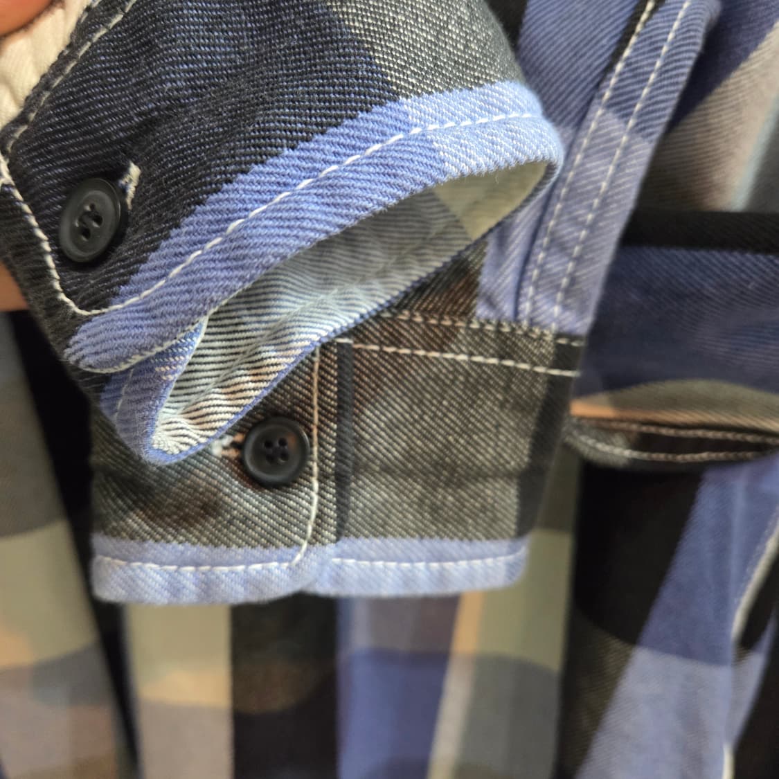 리바이스 레드탭 일본판 블루 체크 셔츠 상품이미지4