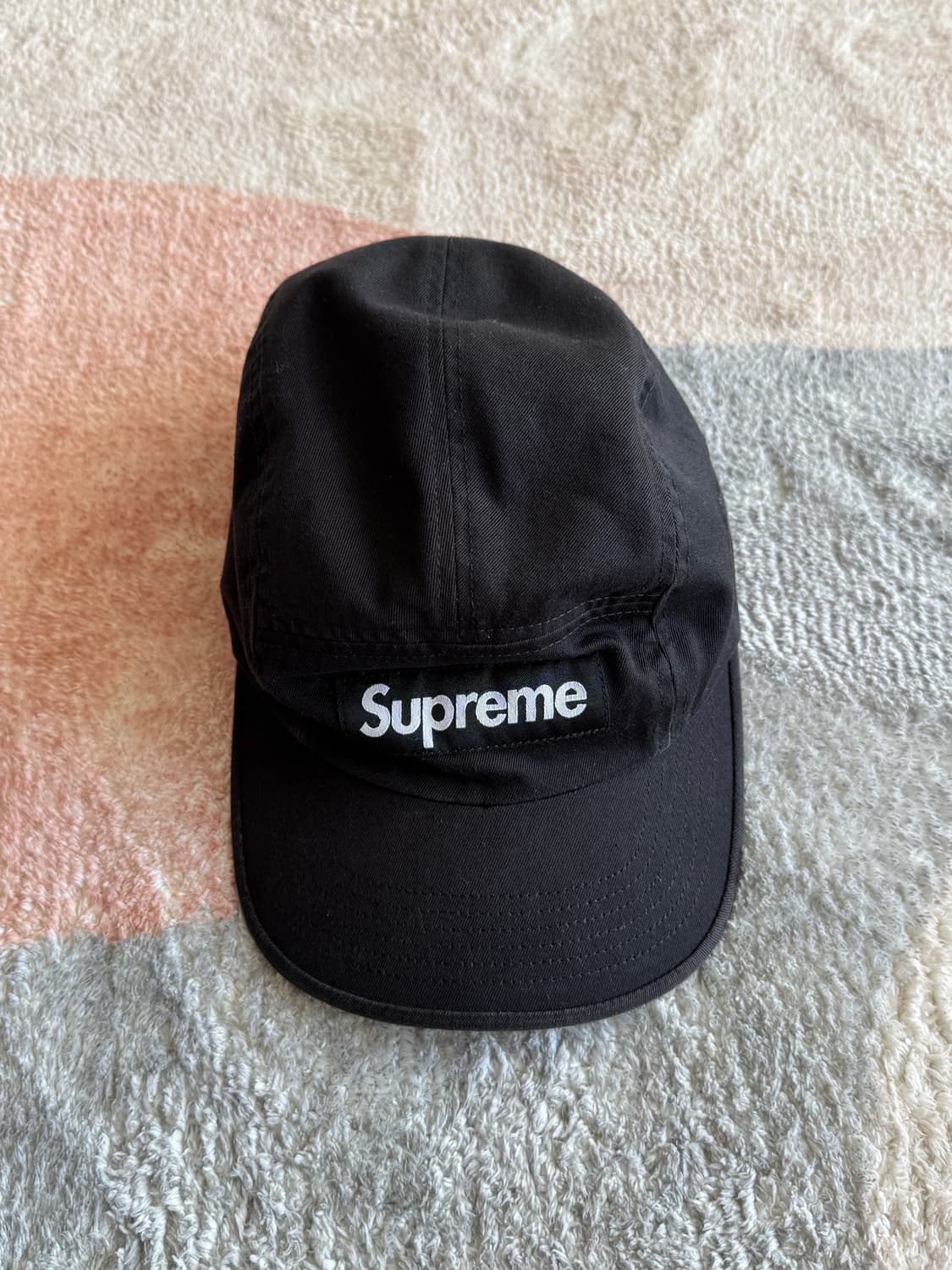 슈프림 캠프캡 블랙 상품이미지1