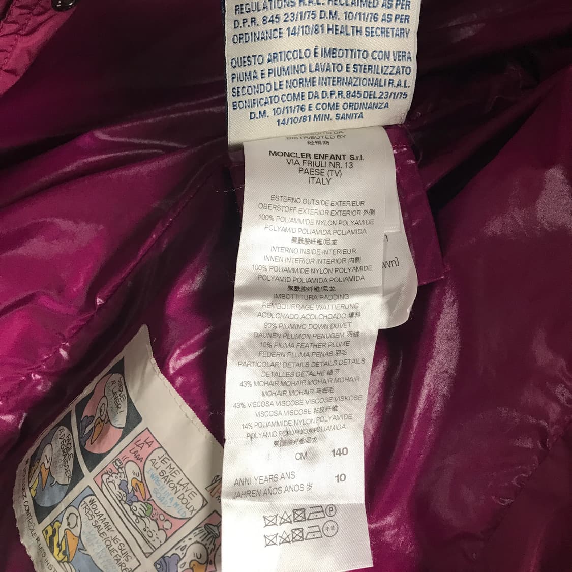 몽클레어 패딩 버건디 10(W) 상품이미지6