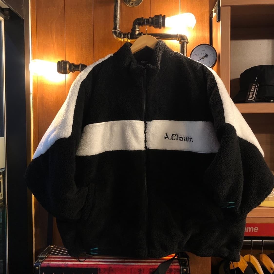 A.Clown 럭비 양면보아털 누빔 패딩 자켓 상품이미지2