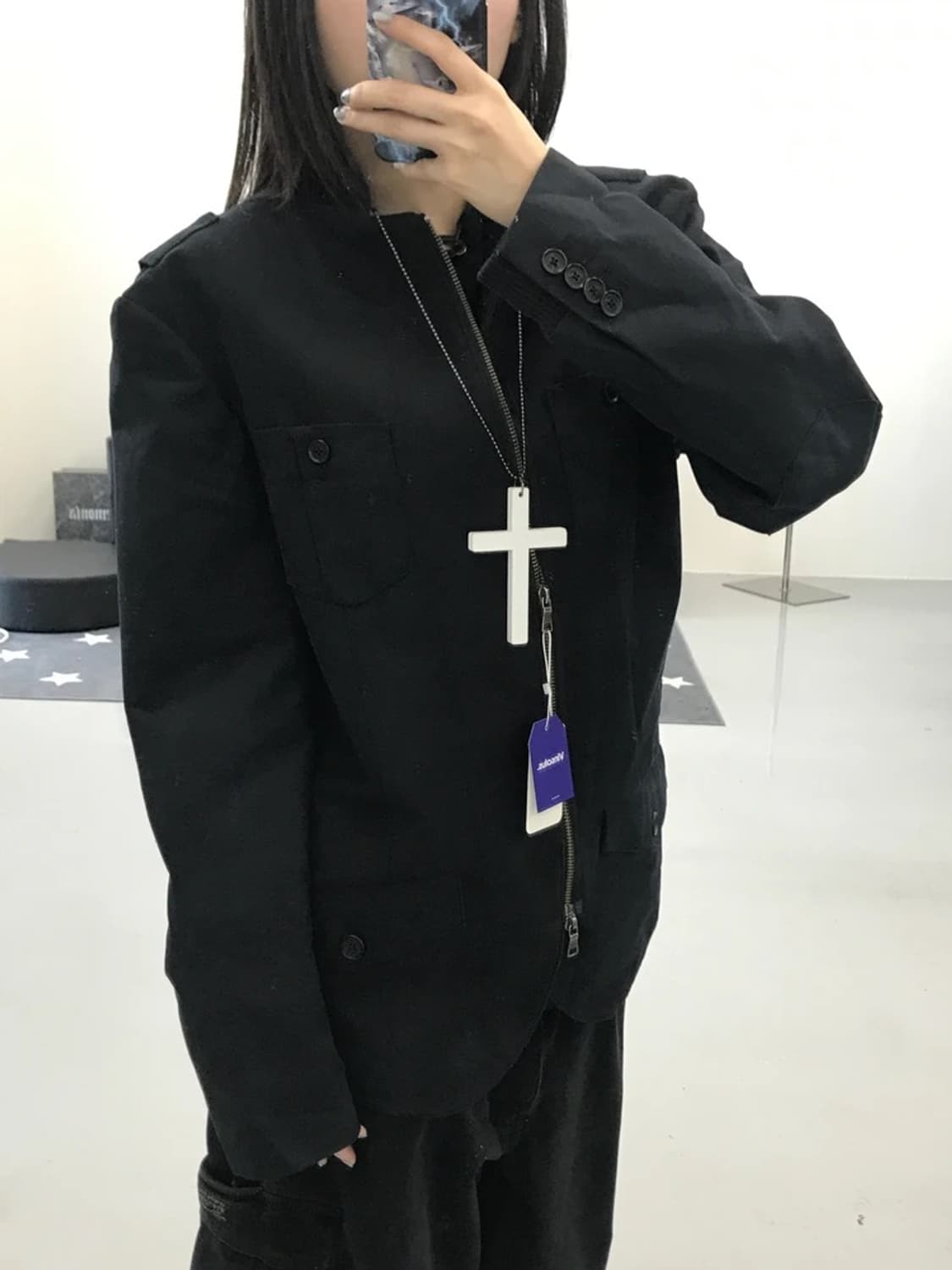 아르마니 익스체인지 블랙 자켓 상품이미지3