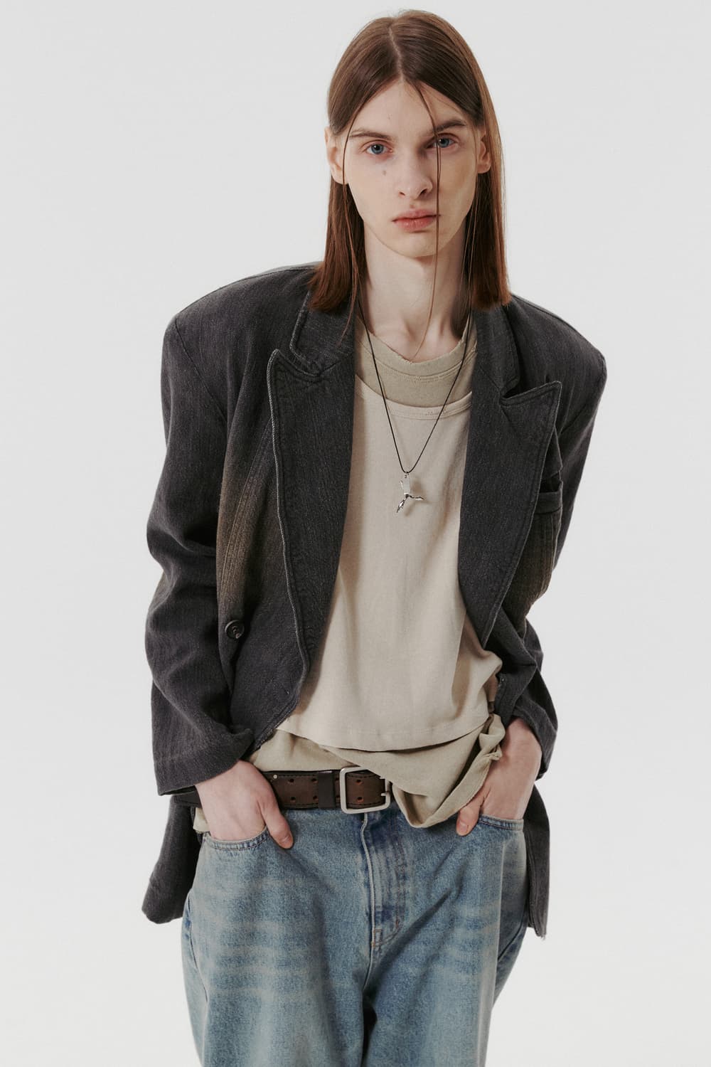 더일마 빈티지 린넨 자켓 (os) 상품이미지2