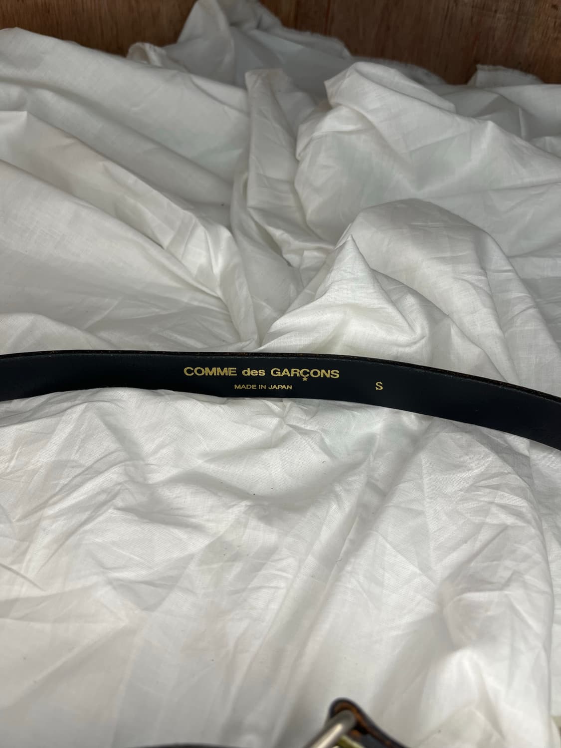 꼼데가르송 옐로 타탄 레더 벨트 상품이미지3