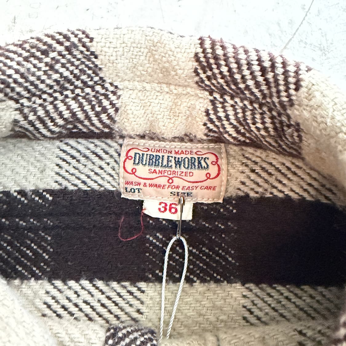 DUBBLE WORKS 더블웍스 빈티지 플란넬 셔츠 36 상품이미지5