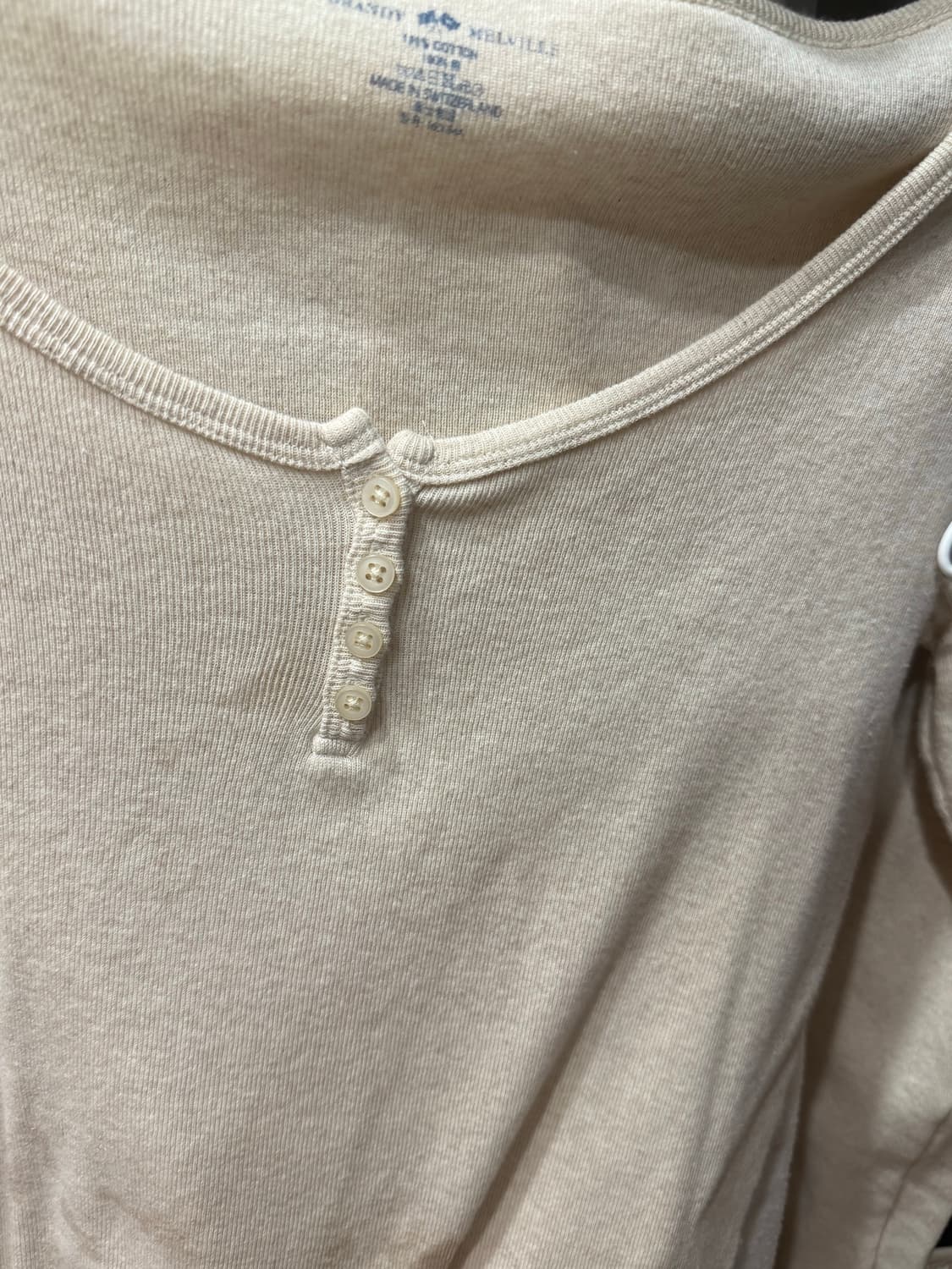 브랜디멜빌 젤리 리브드 탑 jelly ribbed top 오트밀색상 상품이미지4