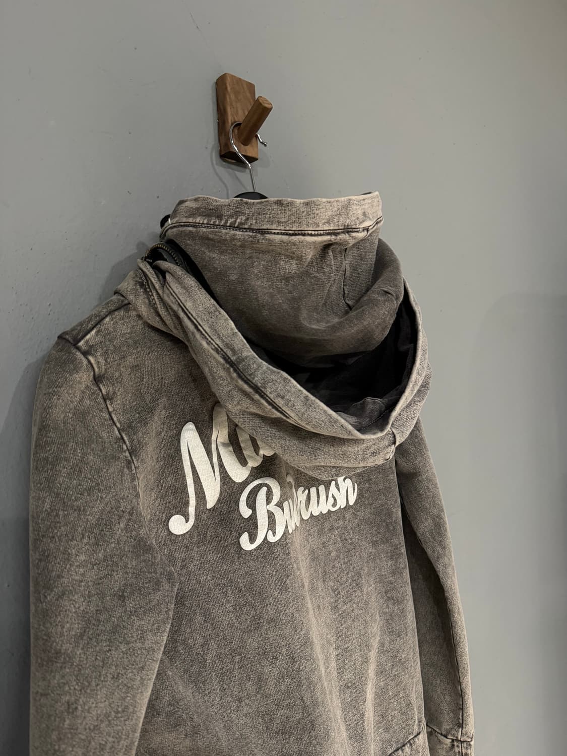 Backs washing layered hood zip-up 상품이미지9