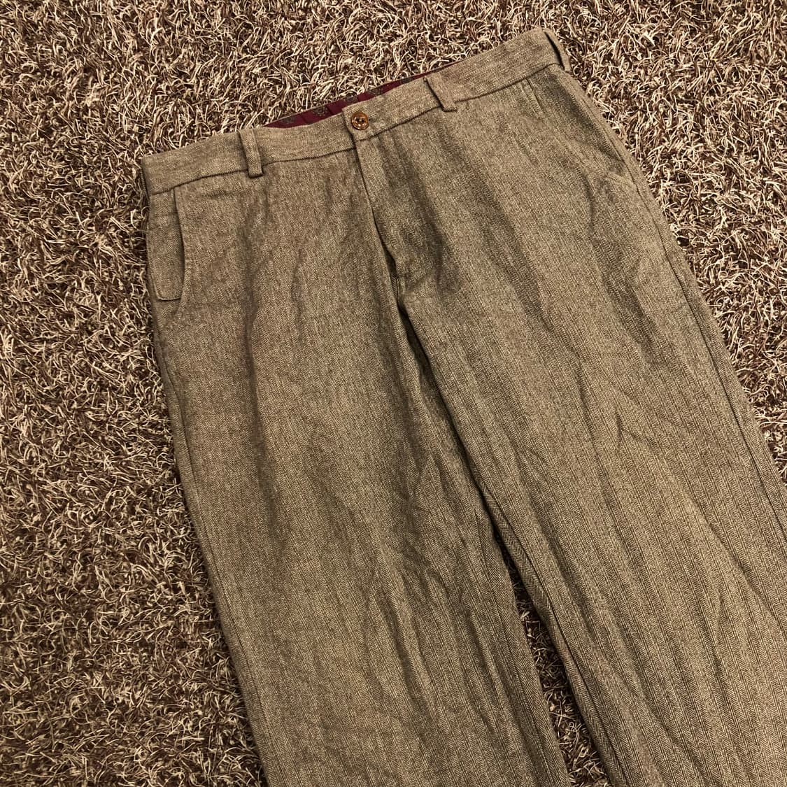 브룩스브라더스 코튼 헤링본 슬랙스 상품이미지2