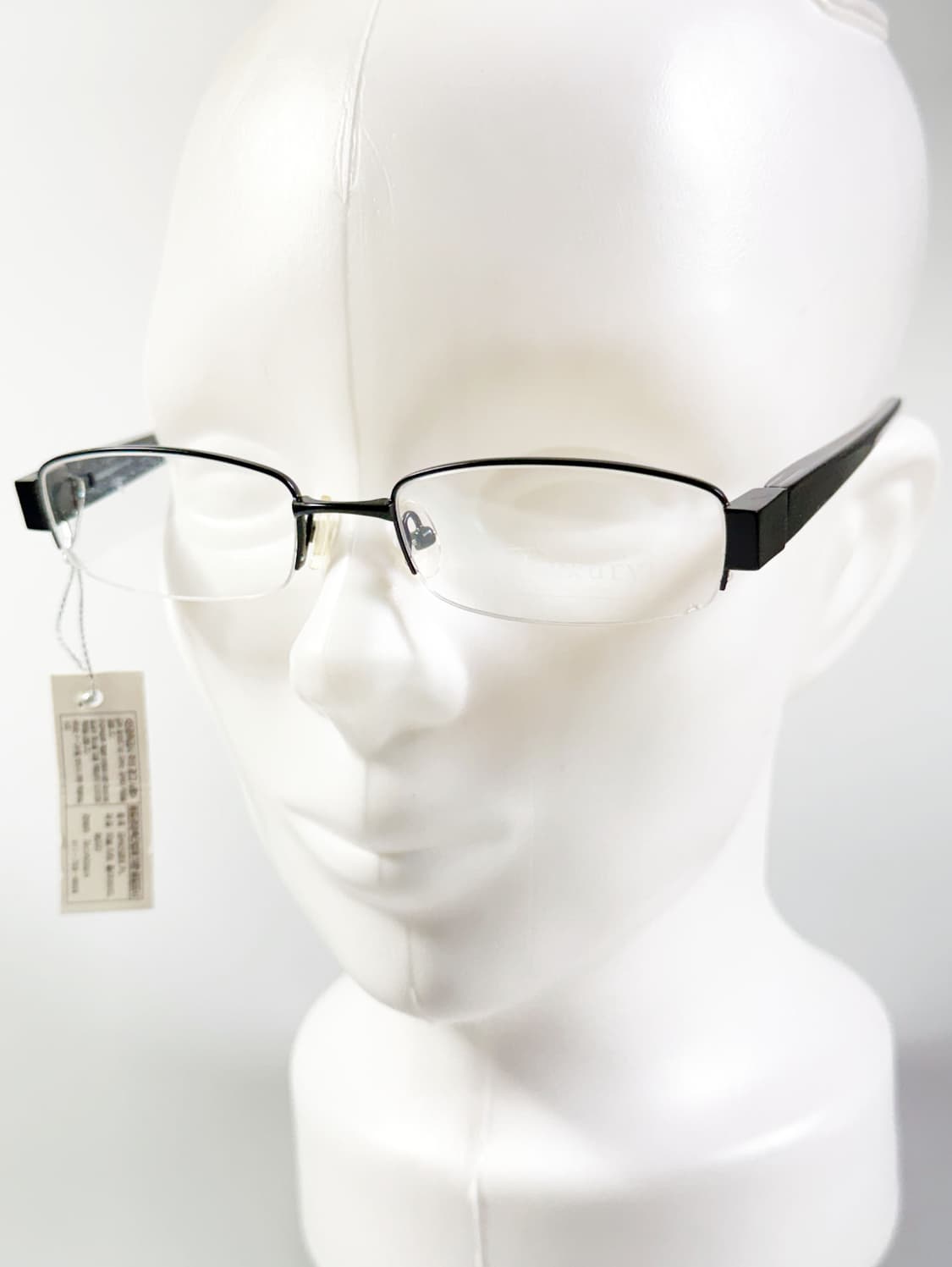 LUXURY OCCHIALI 블랙메탈 반무테 스퀘어 빈티지 안경 상품이미지8
