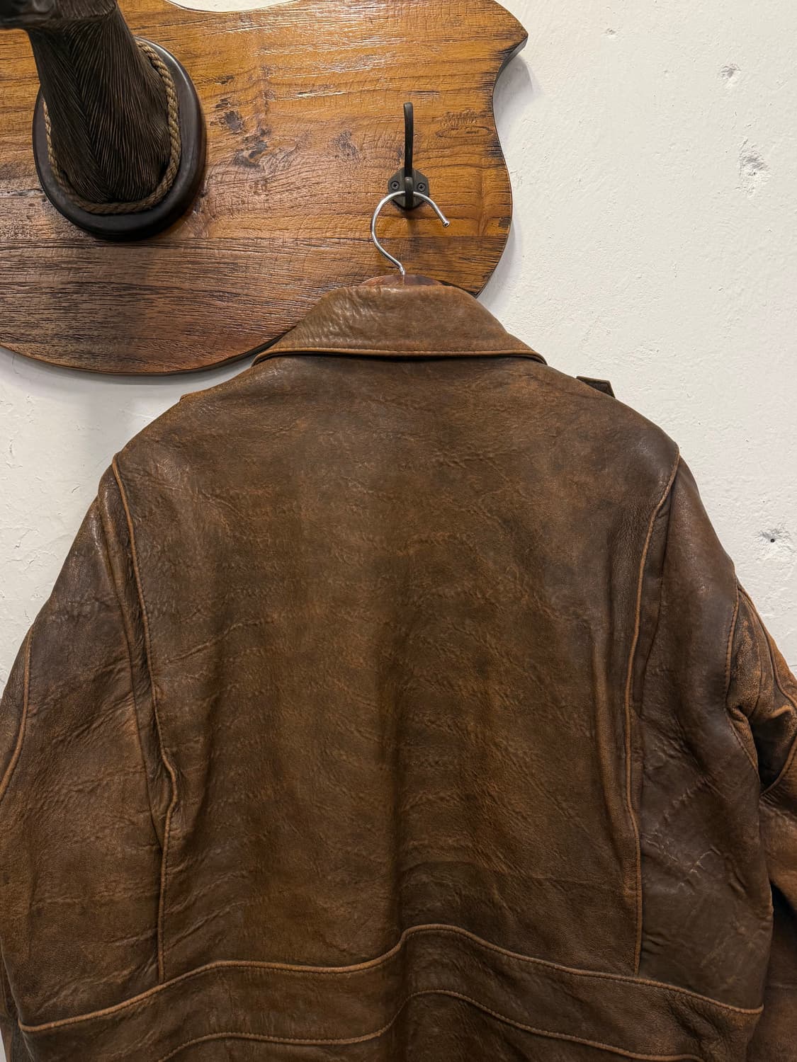 M) Vintage Sheepskin Leather A-2 Flight 상품이미지6