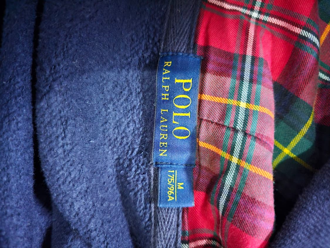 폴로 빅포니 네이비 체크 후드집업 95 / M 상품이미지6