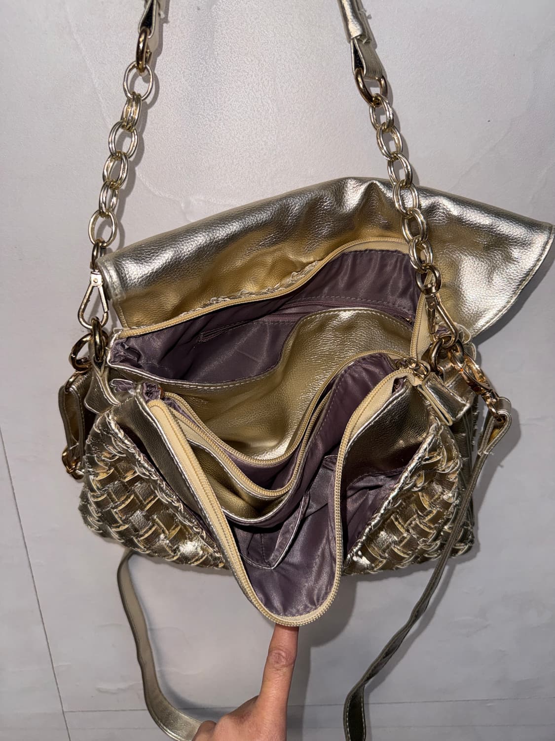 Gold flower cubic tassel chain 투웨이백 상품이미지7