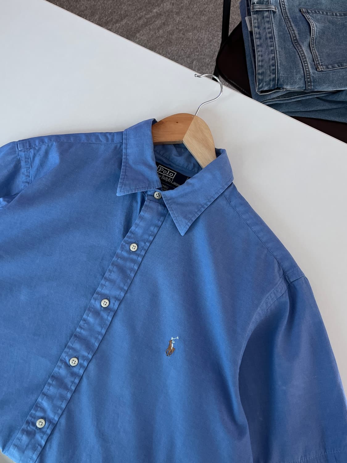 폴로 랄프로렌 솔리드 반팔셔츠 16  상품이미지1