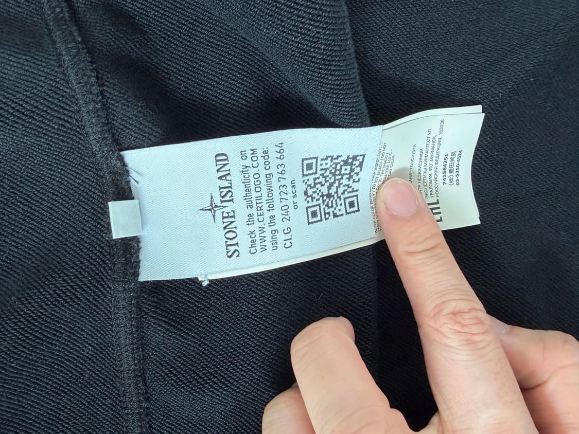 스톤아일랜드 후드집업 블랙 M 상품이미지9