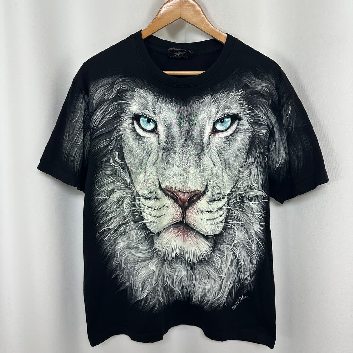   HIGH DEFINITION 남자 호랑이 면 반팔티셔츠 검정 L 상품이미지1