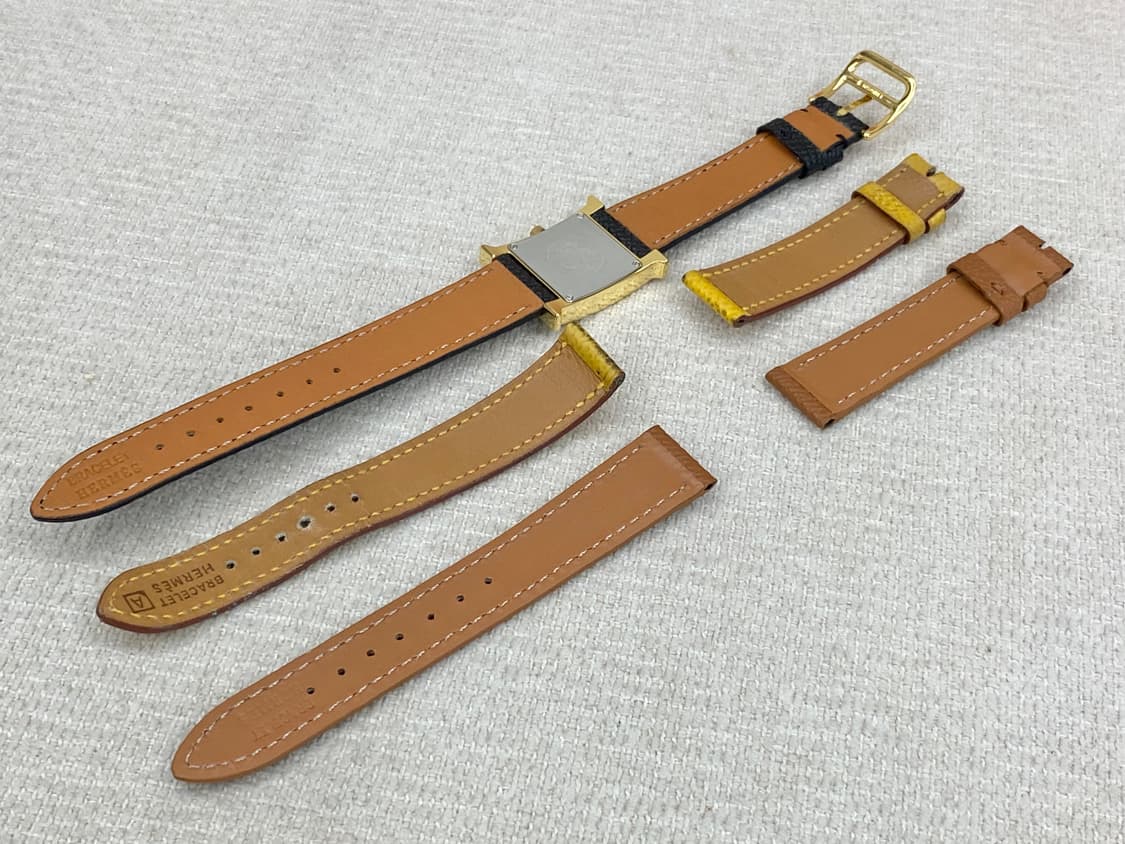 에르메스 H아워 1.201 금장 여성용 쿼츠 PM 스몰 사이즈 상품이미지8