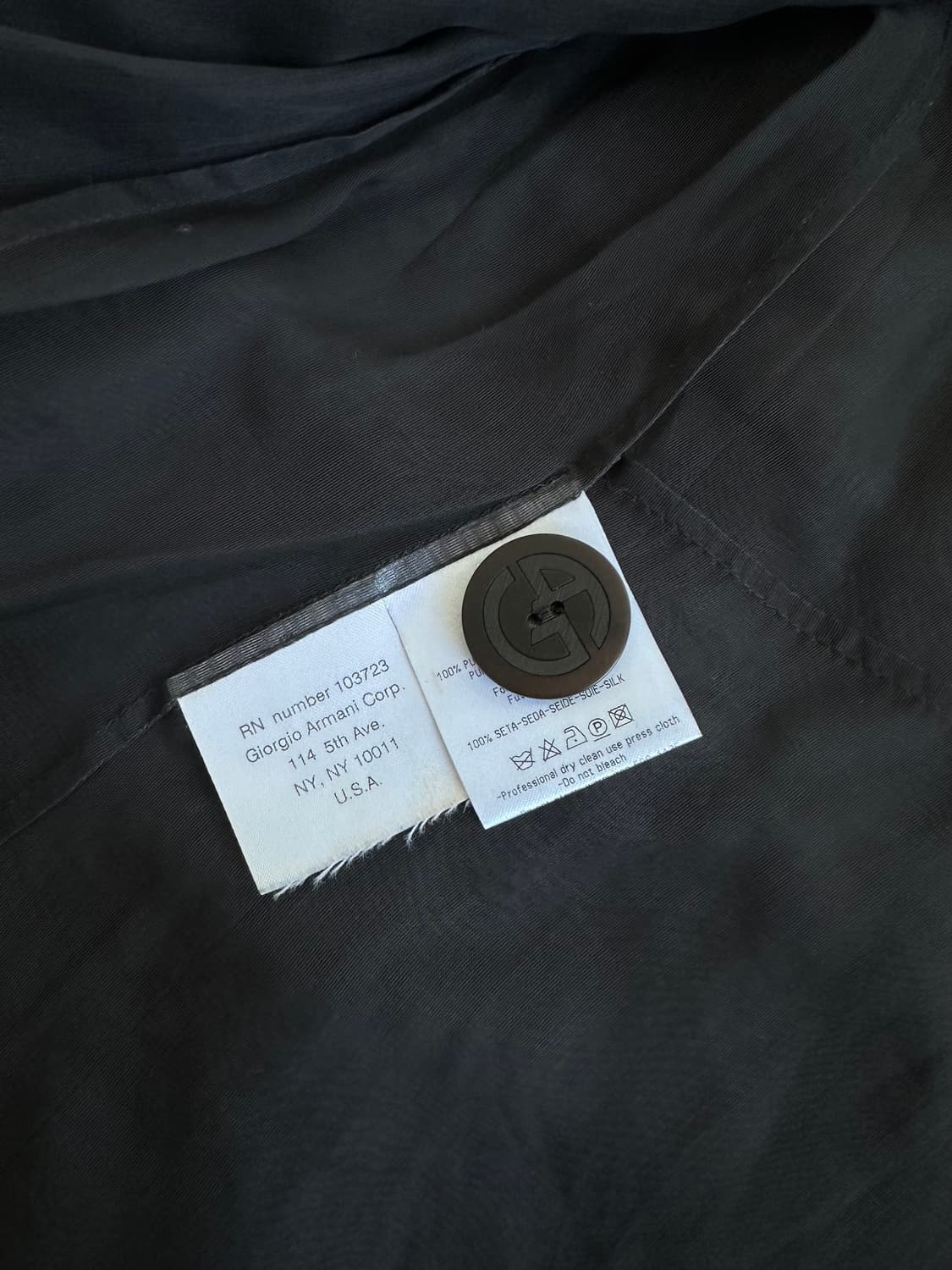 조르지오 아르마니 아카이브 실크 쉬폰 레이어드 블레이저 상품이미지7