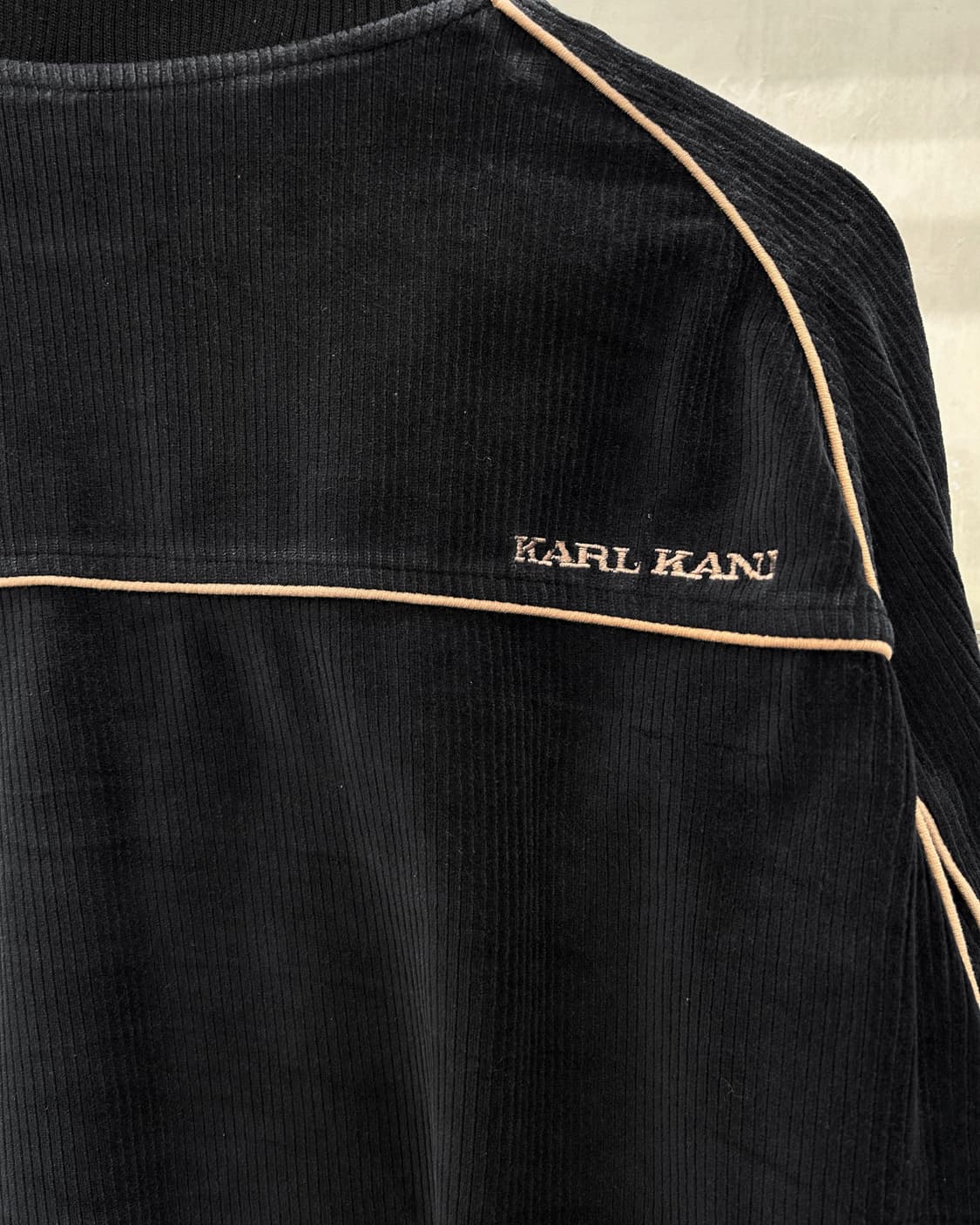 칼 카니 00s 코듀로이 트랙탑 집업 블랙 상품이미지5