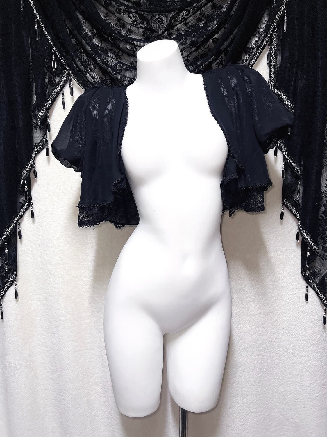 엑시즈팜 로맨틱고딕 고스로리 레이스 쉬폰 볼레로 가디건 공겜 갸루 핀터 상품이미지5