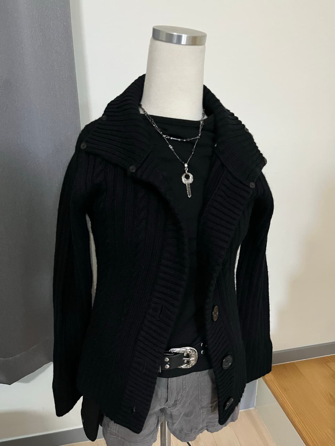 Fur knit zip-up 상품이미지4