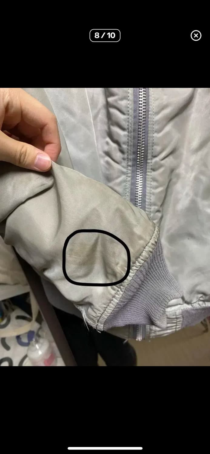 L) 90s USA 알파사 ma1 그레이 상품이미지8