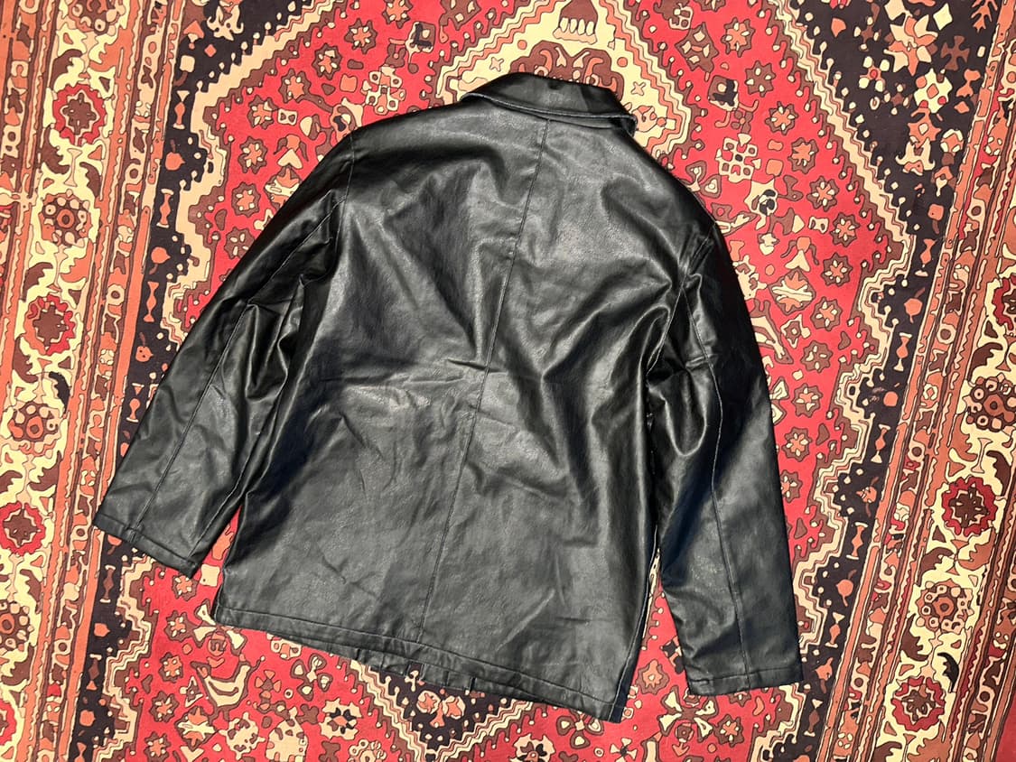 ( L-XL ) 가죽코트 가죽카코트 레더자켓 가죽자켓 빈티지가죽자켓 상품이미지4