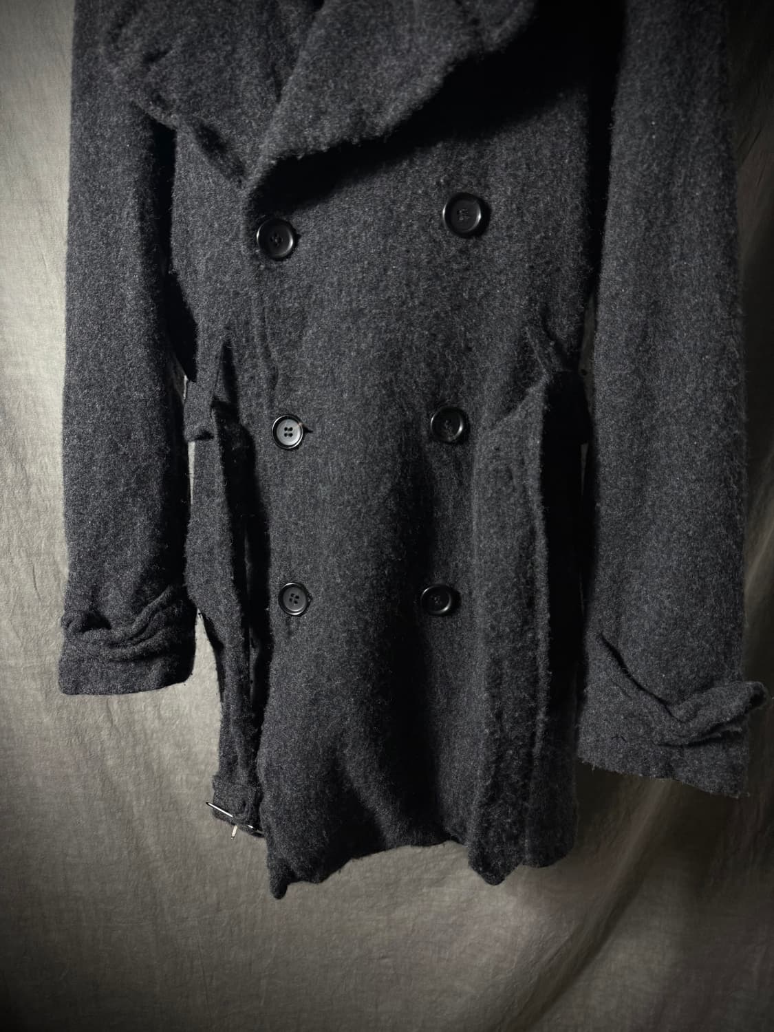 Comme des Garçons HOMME DEUX 축융 울 코트 상품이미지5