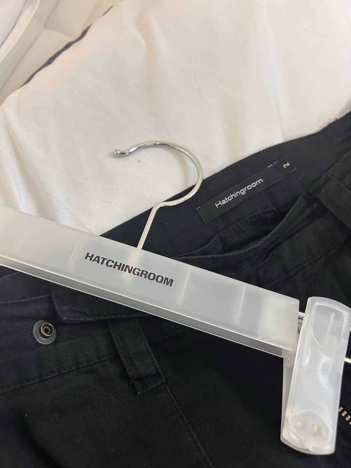 해칭룸 카고 바지 블랙 2 상품이미지4