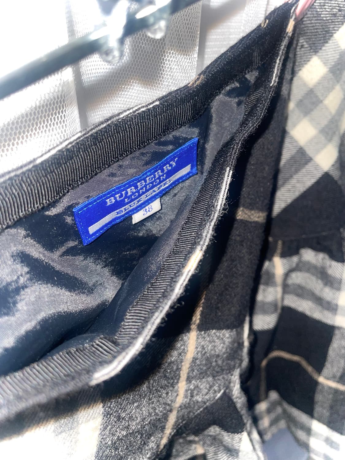 빈티지 버버리 체크 스커트 펑크 고스 미사깔 상품이미지3