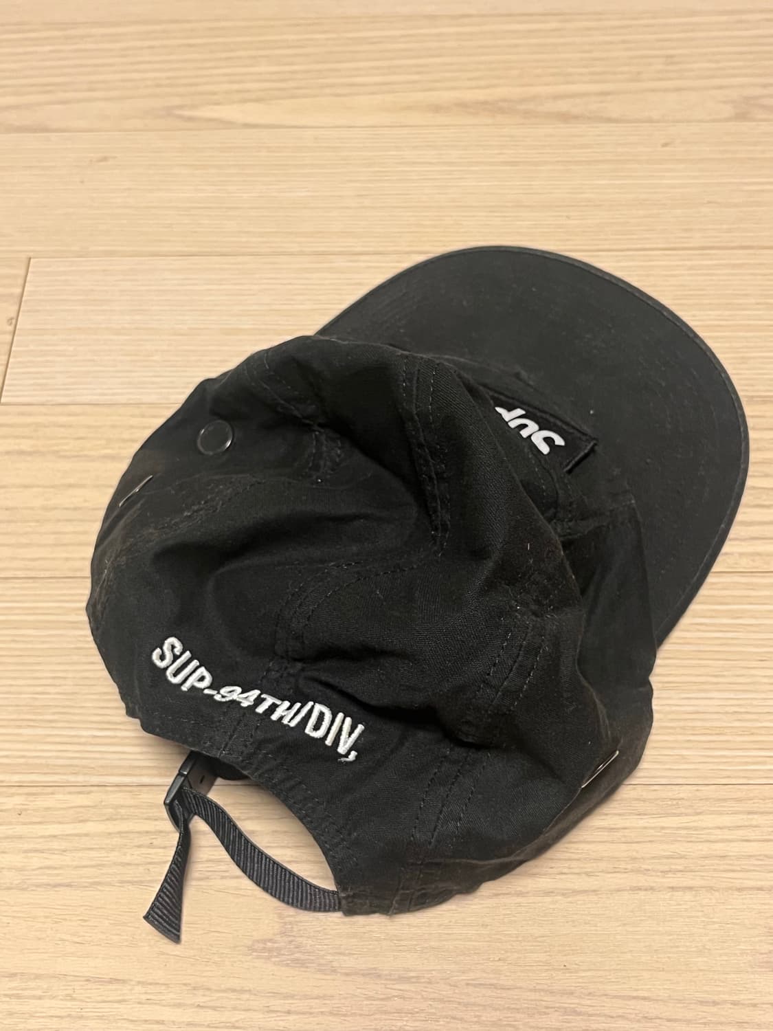 슈프림 밀리터리 캠프캡 블랙  상품이미지2