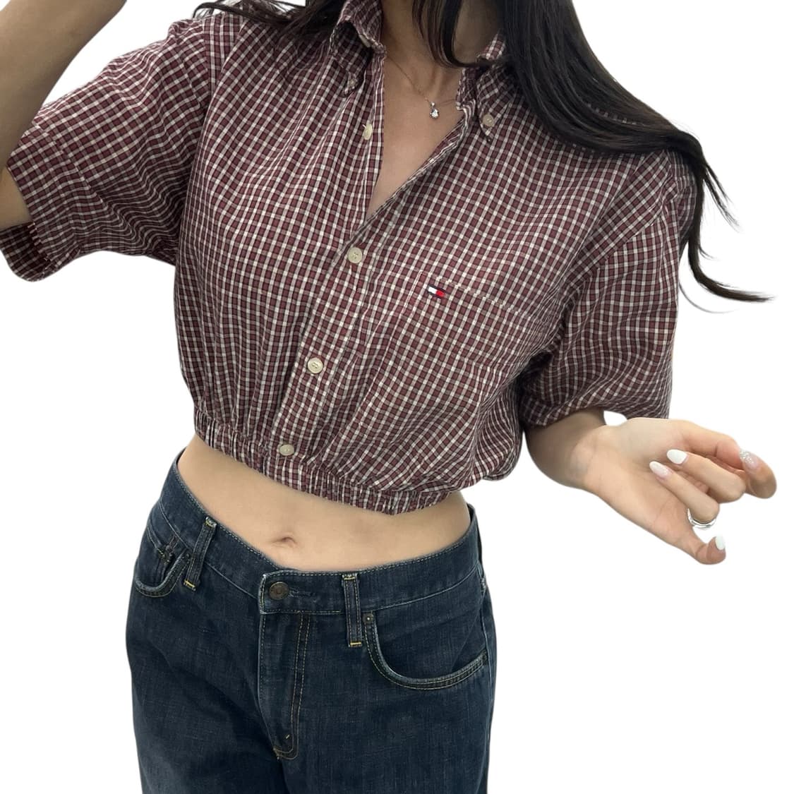 (WOMEN S)타미 크롭 셔츠-Y290 상품이미지2