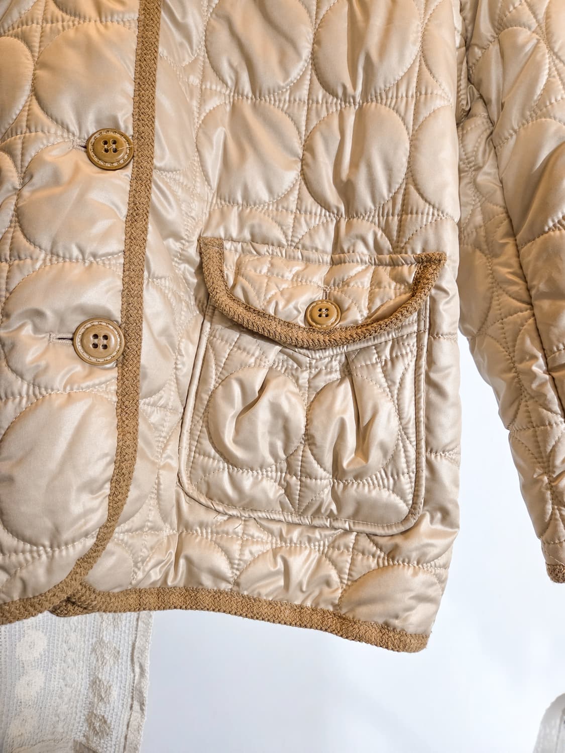 잔꽃 후드 누빔 패딩 상품이미지4