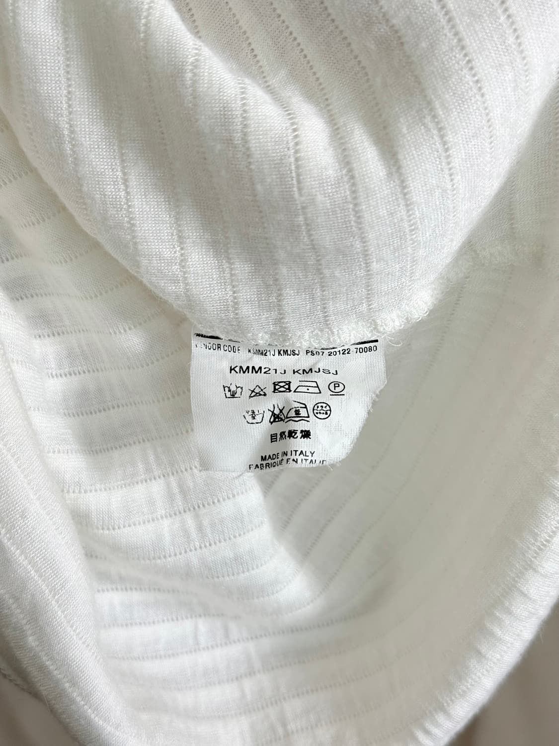 Armani Collezioni 화이트 플리츠 니트 탑 상품이미지7