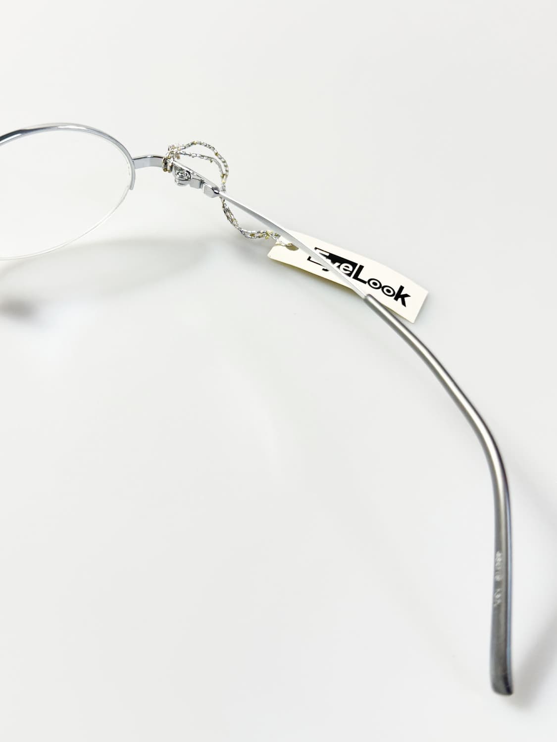 EyeLook 실버 오벌 반무테 메탈 프레임 빈티지 안경 상품이미지6