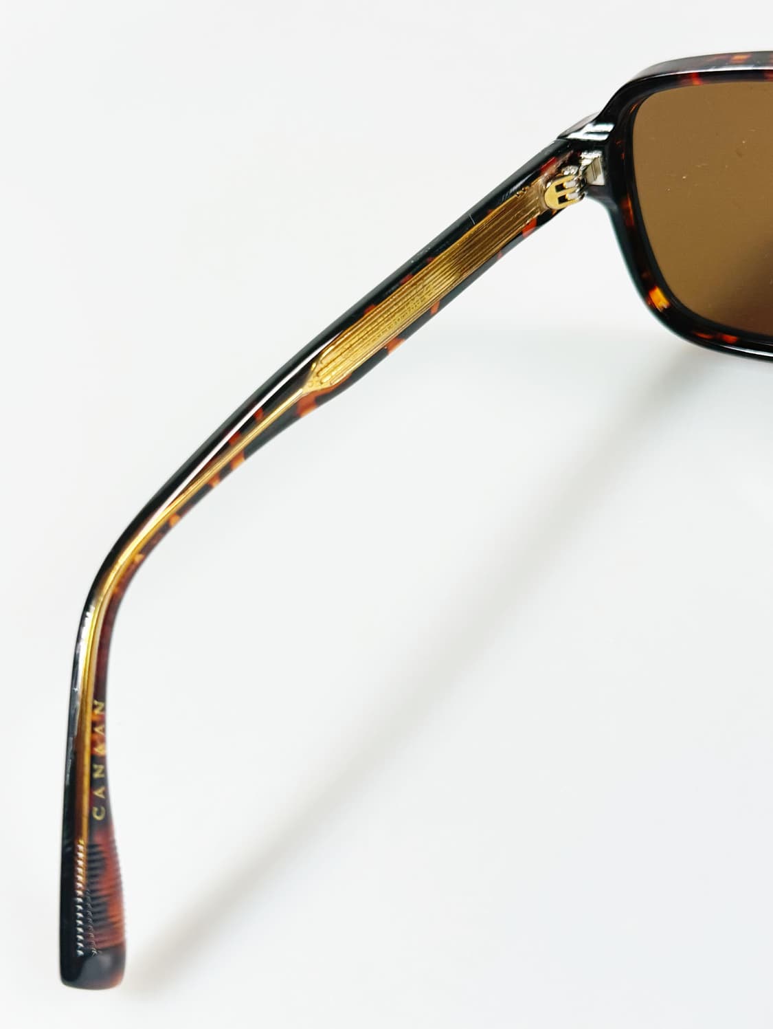 CANAAN 토터스쉘 볼드 스퀘어 프레임 빈티지 선글라스 상품이미지7