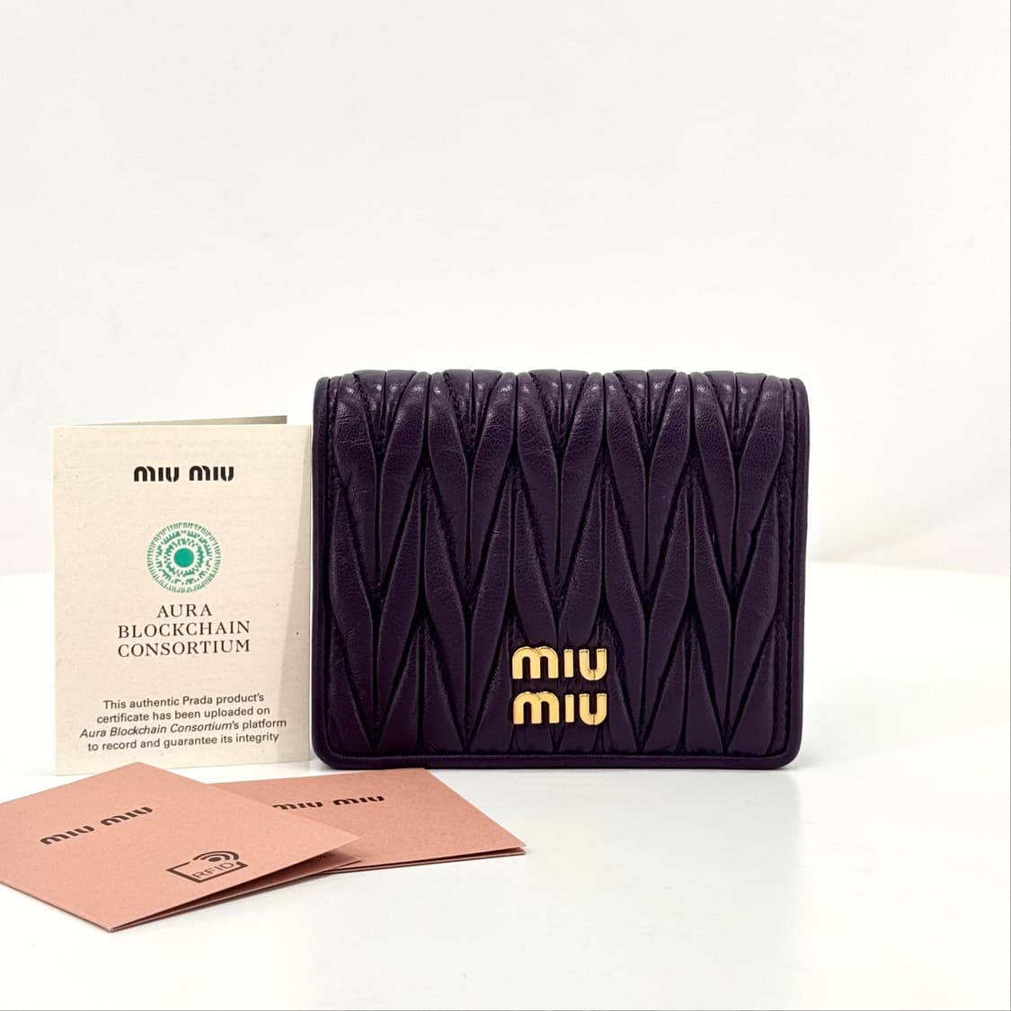 미우미우 마테라쎄 여성 반지갑 (5MV204) 상품이미지1