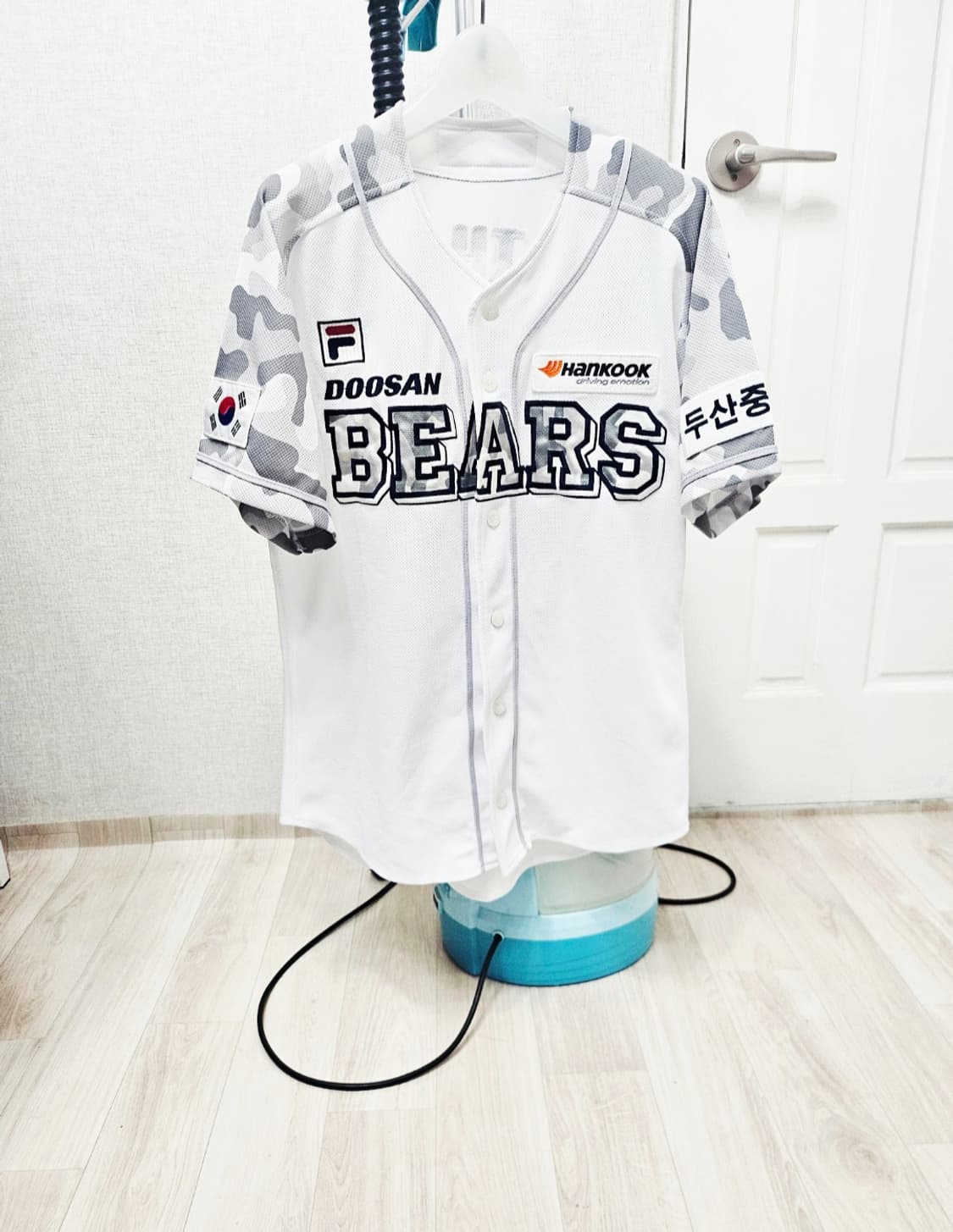 (100)L☆우주매물☆위팬두산베어스[김재환]밀리터리카모싸인자수풀마킹유니폼 상품이미지1