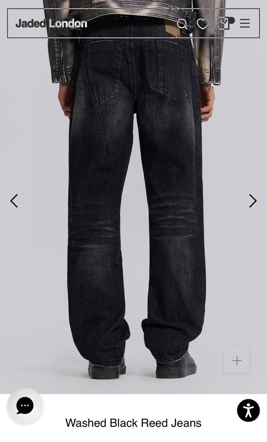 jaded london washed black reed jeans 상품이미지2