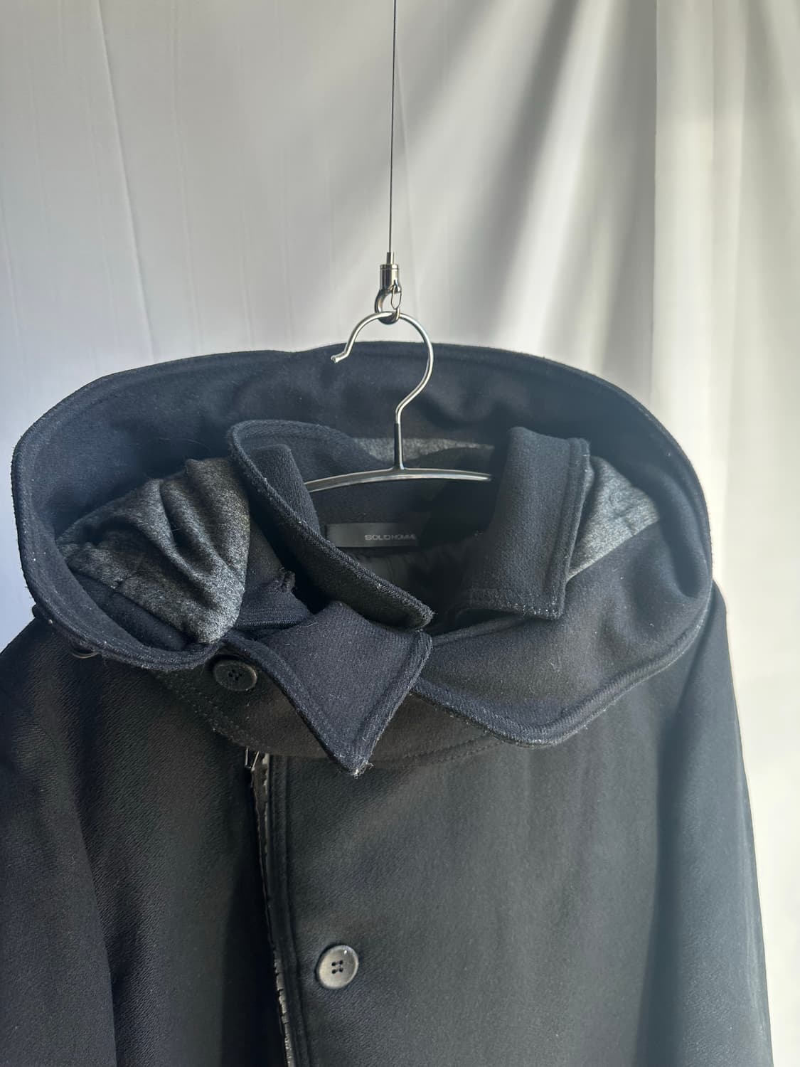 솔리드옴므 후드 사선코트 상품이미지2