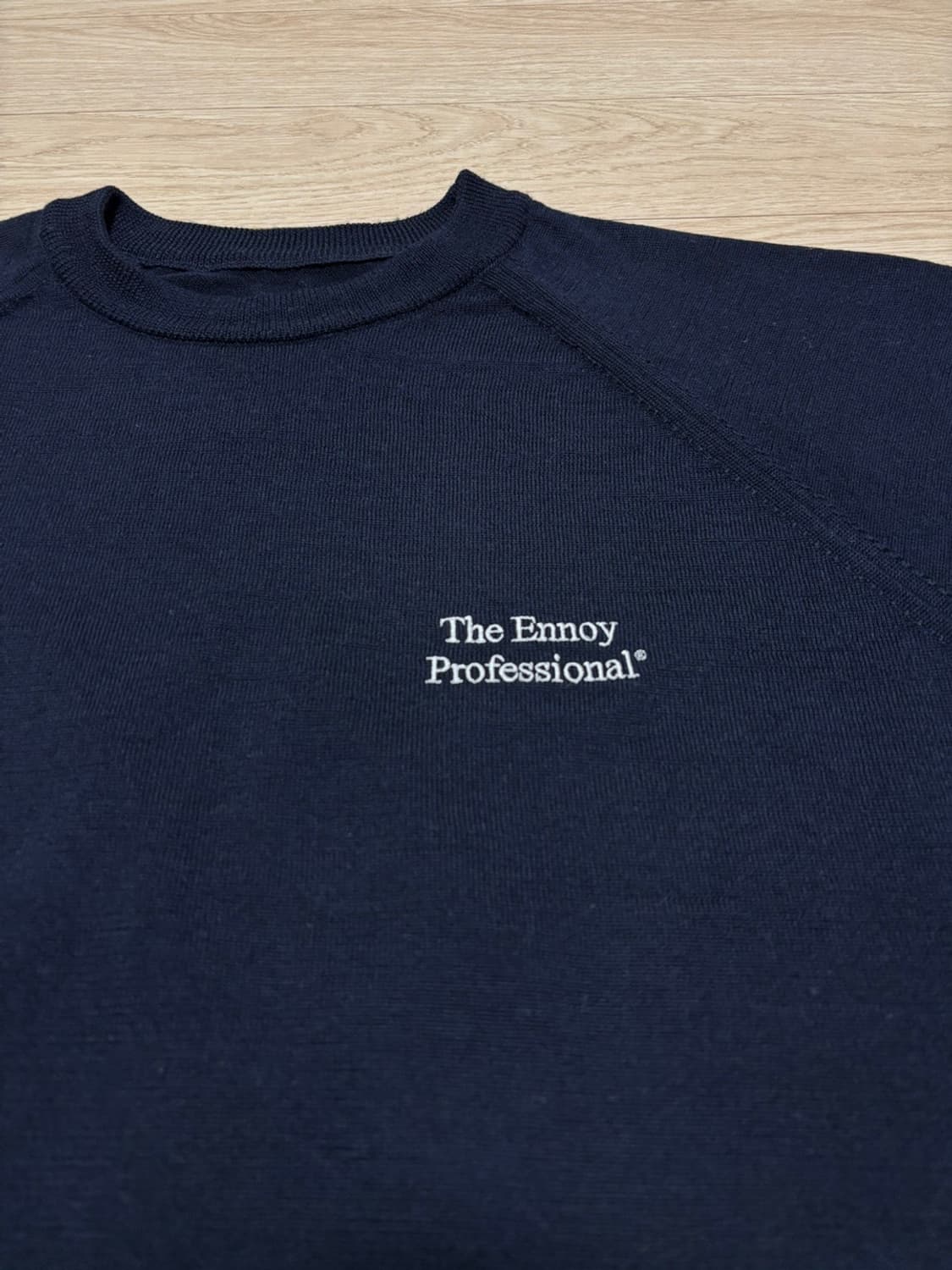 엔노이 ENNOY 25aw 메리노 울 스웨터 네이비 XXL 상품이미지3