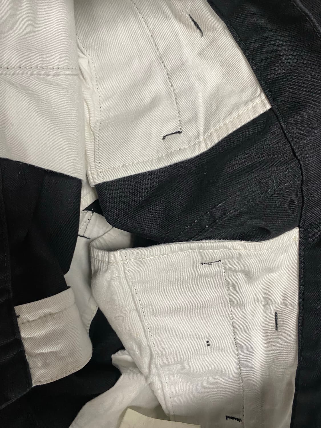 꼼데가르송 옴므 듀스 코튼 트라우저 블랙 XL 상품이미지3