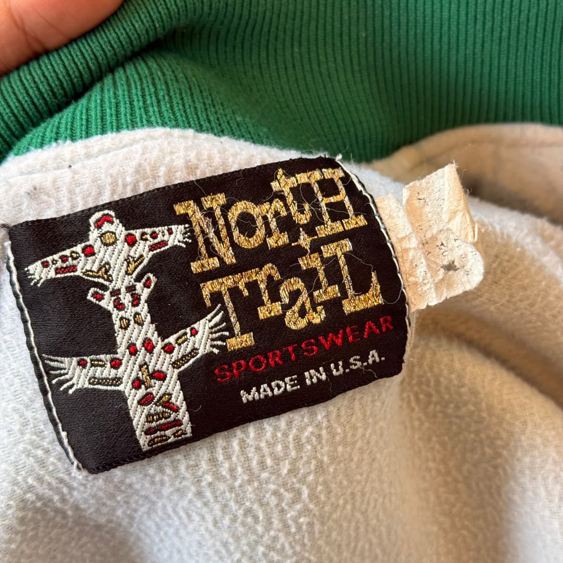 80s NORTH TRAIL MADE IN USA 라이트 바시티 자켓 상품이미지9