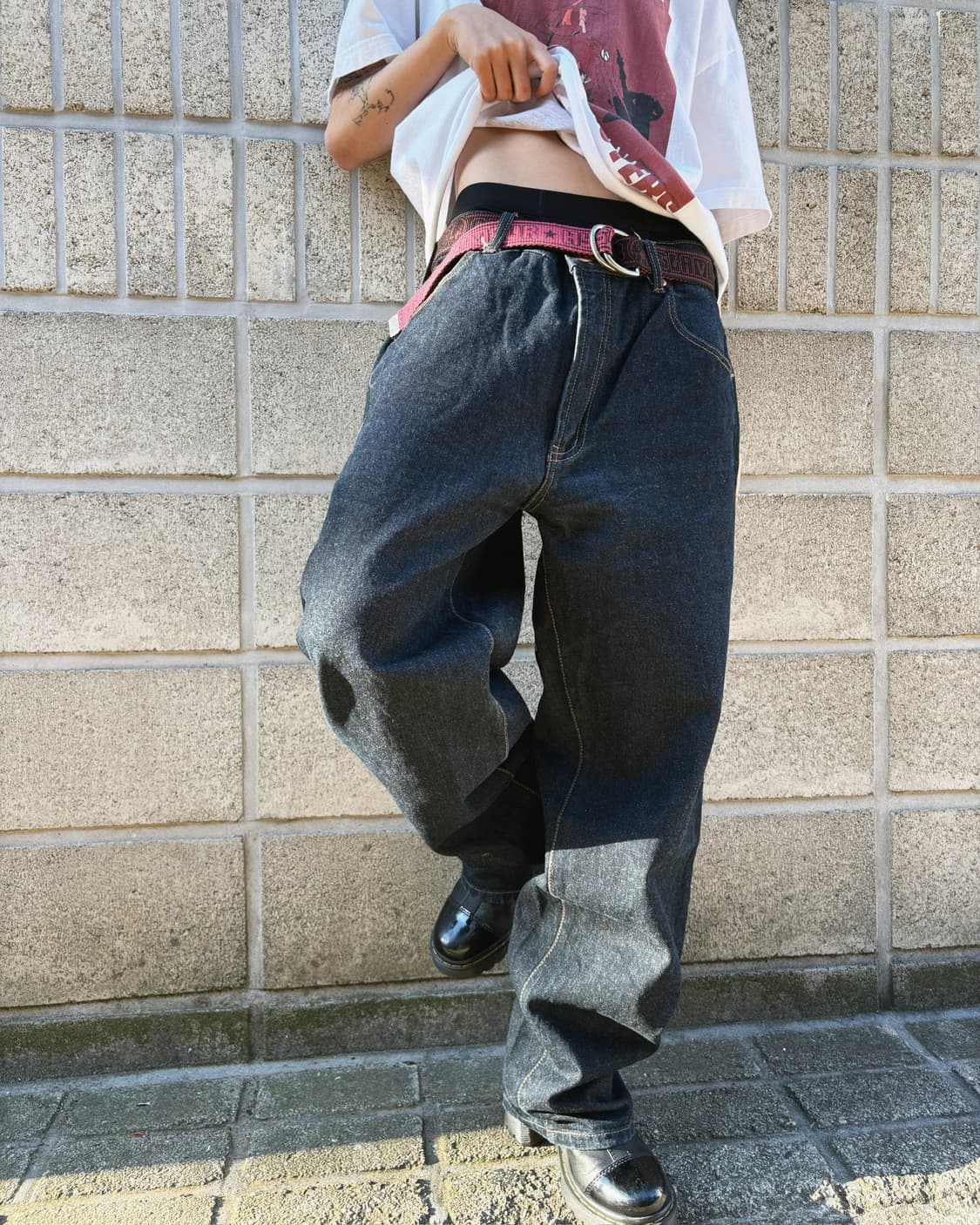 도그타운 오리엔탈 와이드 데님 팬츠 상품이미지7