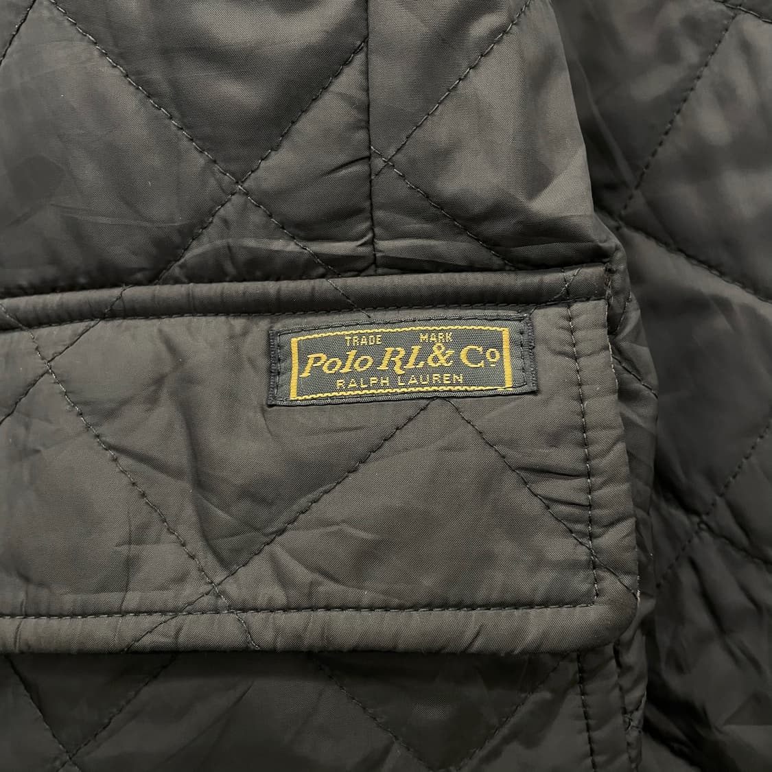 90s 폴로 랄프로렌 버클 넥 스웨이드 엘보 패치 퀼팅 자켓 컨트리 상품이미지6