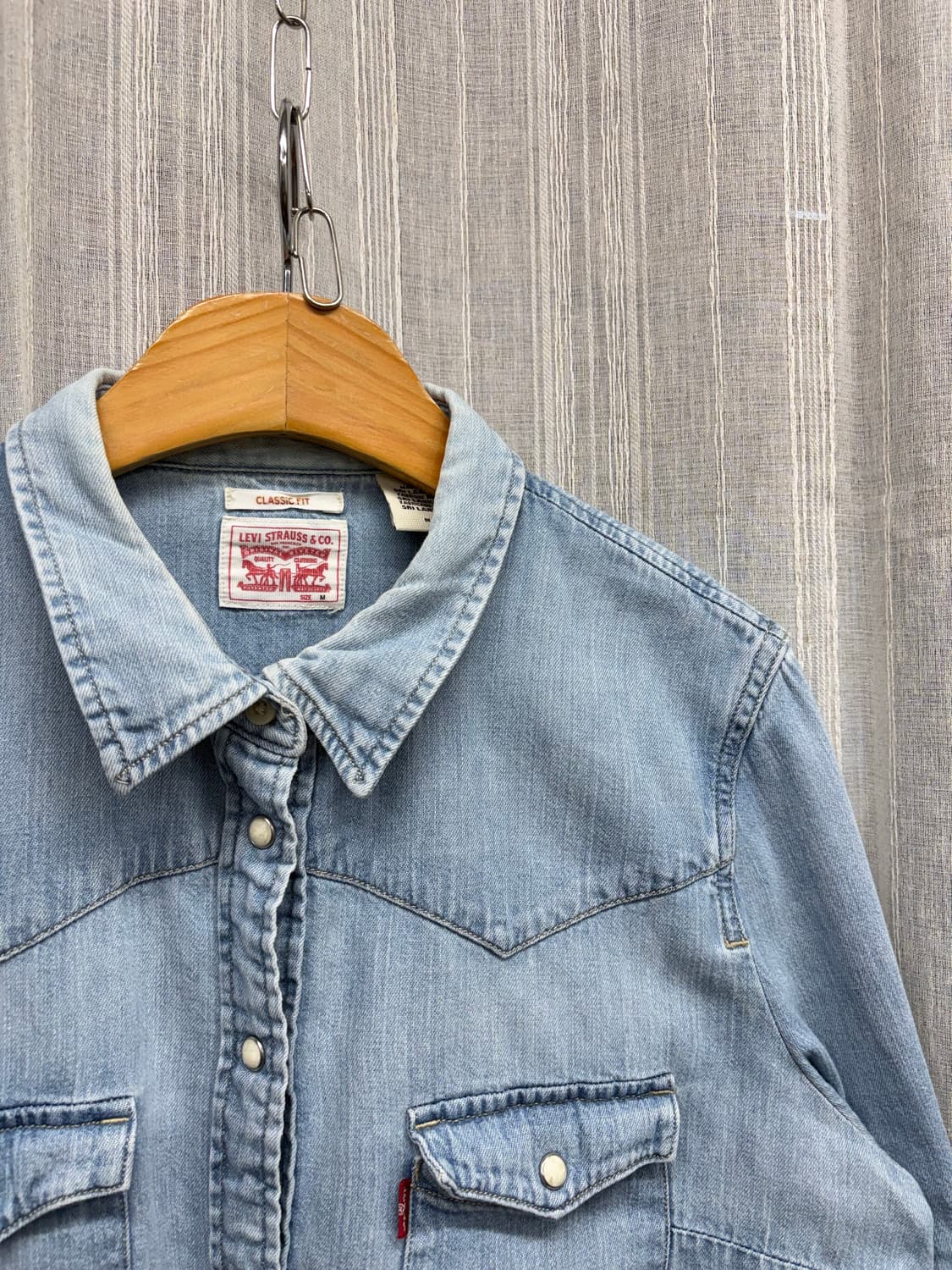 리바이스 웨스턴 연청 데님 셔츠 상품이미지5