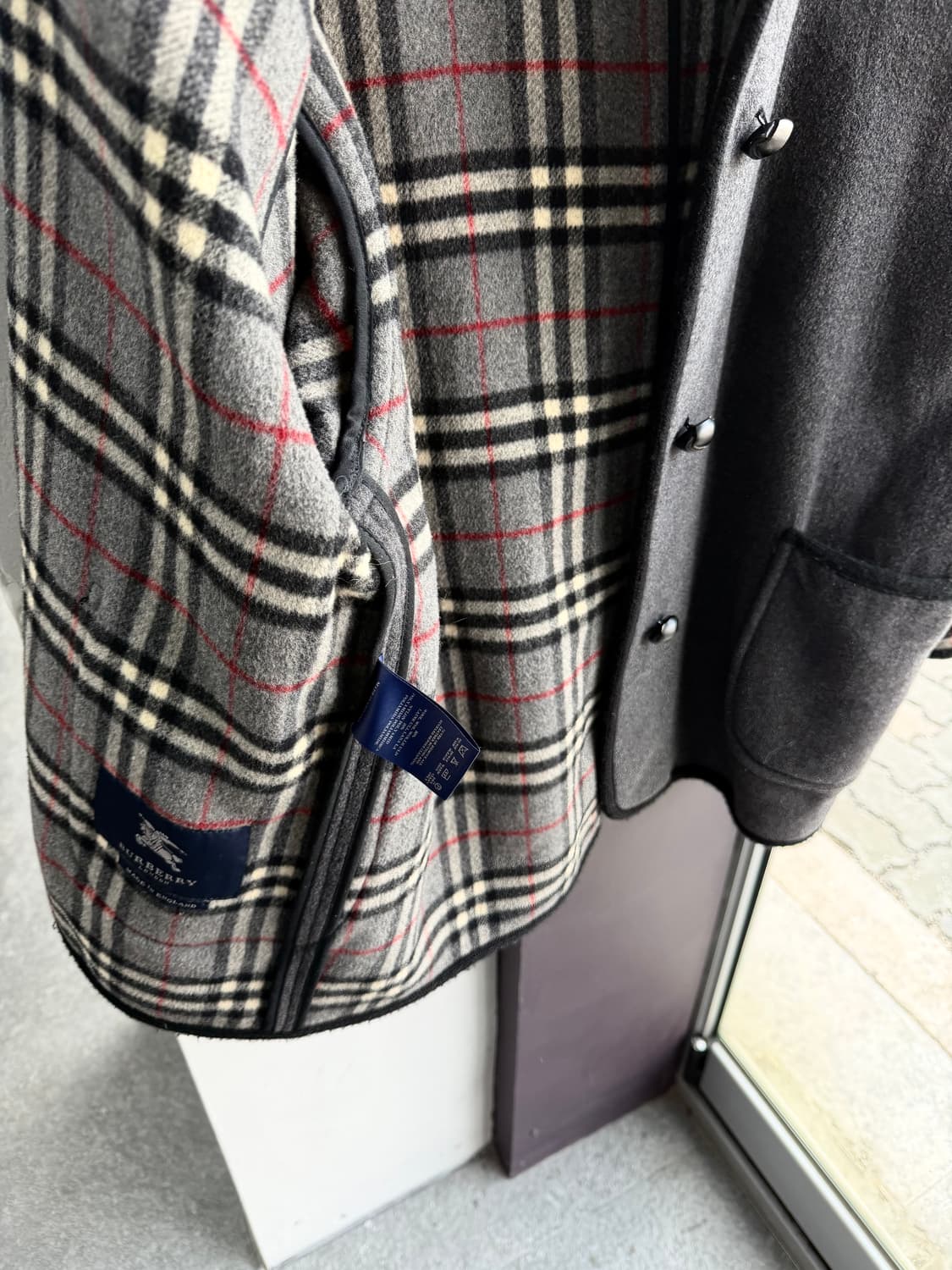 UK10/ 버버리 런던 울 노바체크 라이닝 코트 자켓 상품이미지6