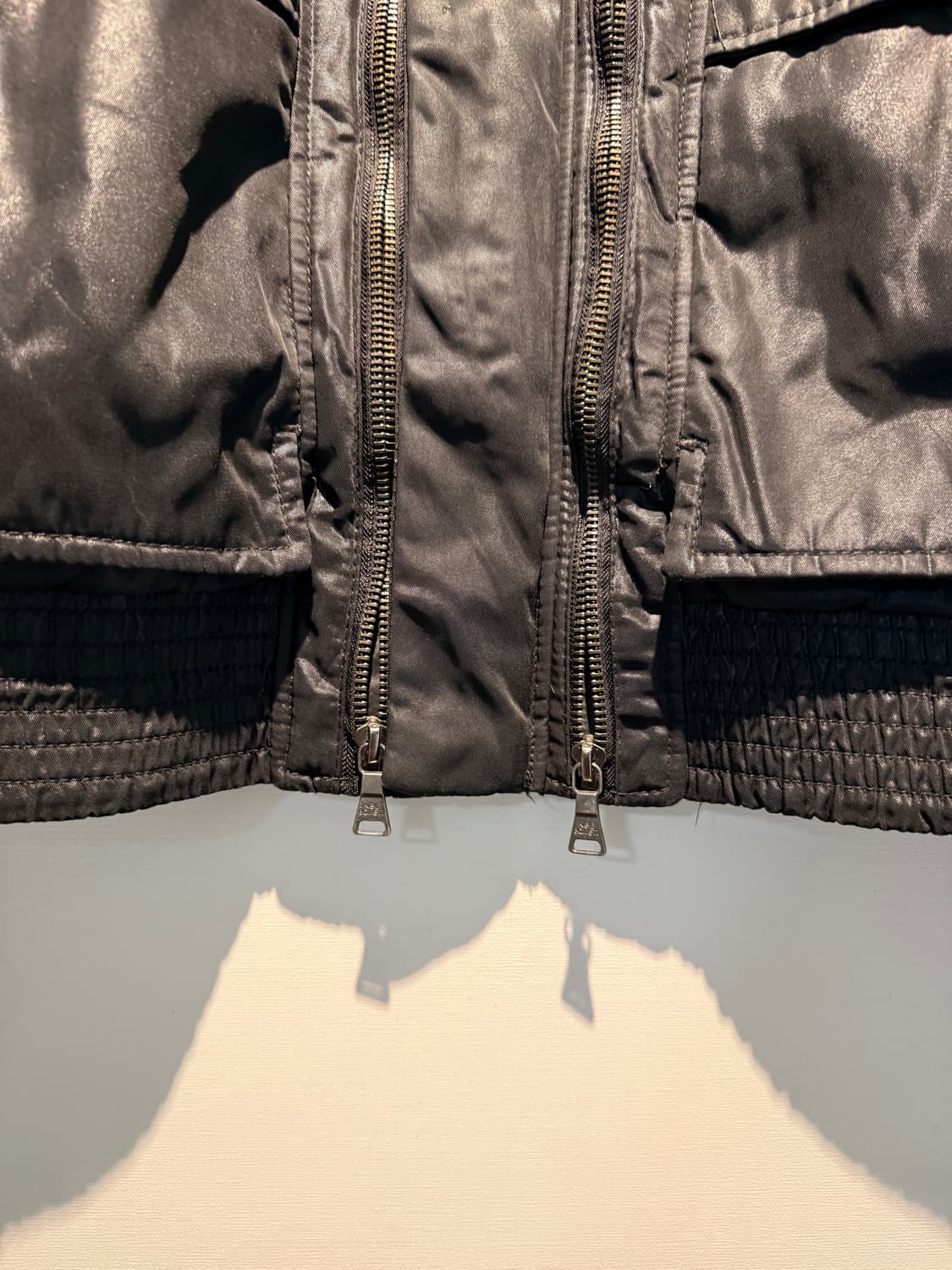 Triple-Zip Nylon Bomber 상품이미지3