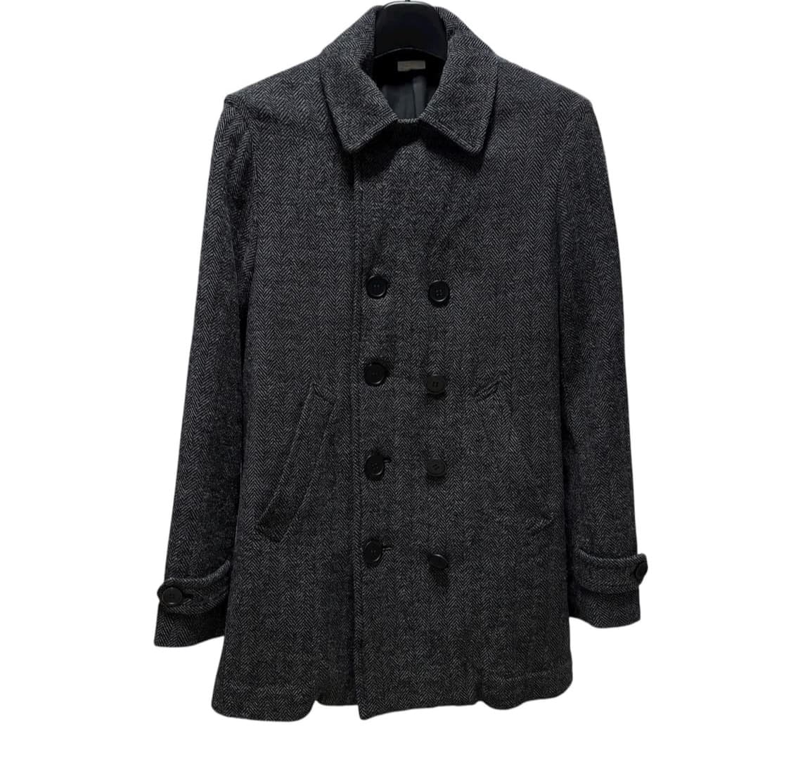 [M] 꼼데가르송 옴므 듀스 해링본 울 피코트 상품이미지4