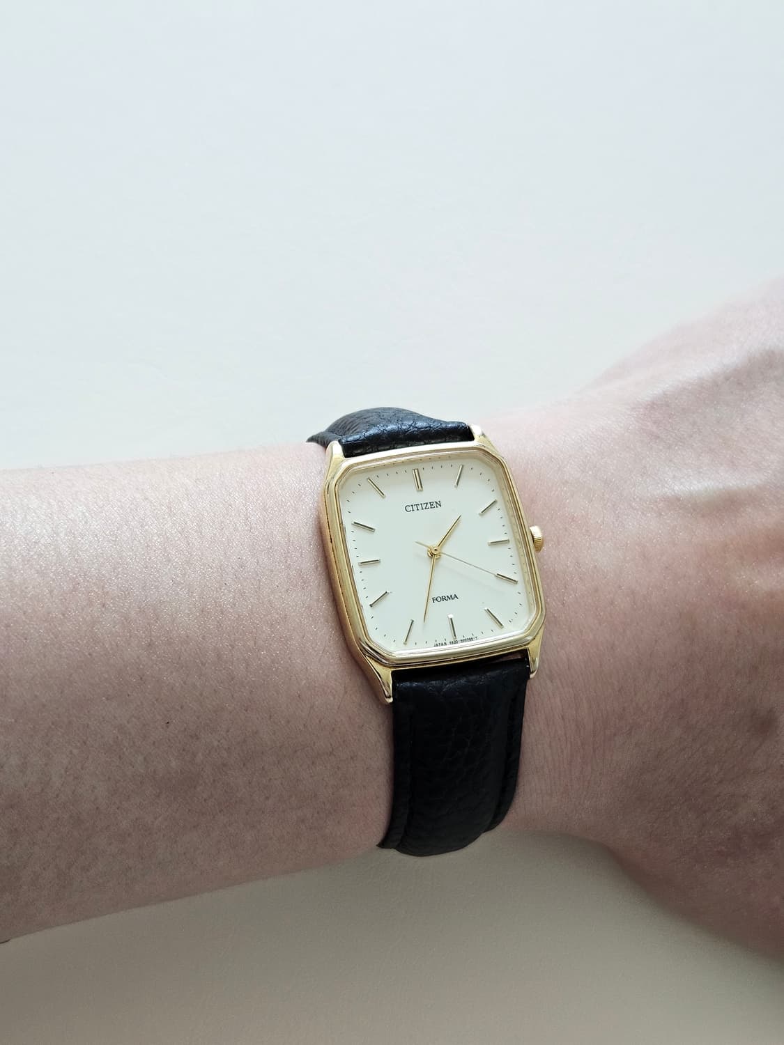 빈티지 시티즌 포르마 금장 가죽 시계 상품이미지2
