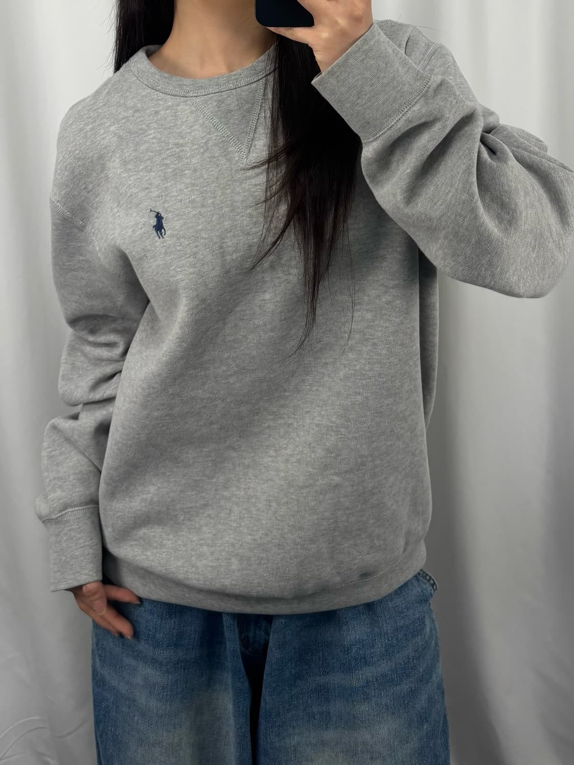 폴로 그레이 맨투맨 상품이미지3