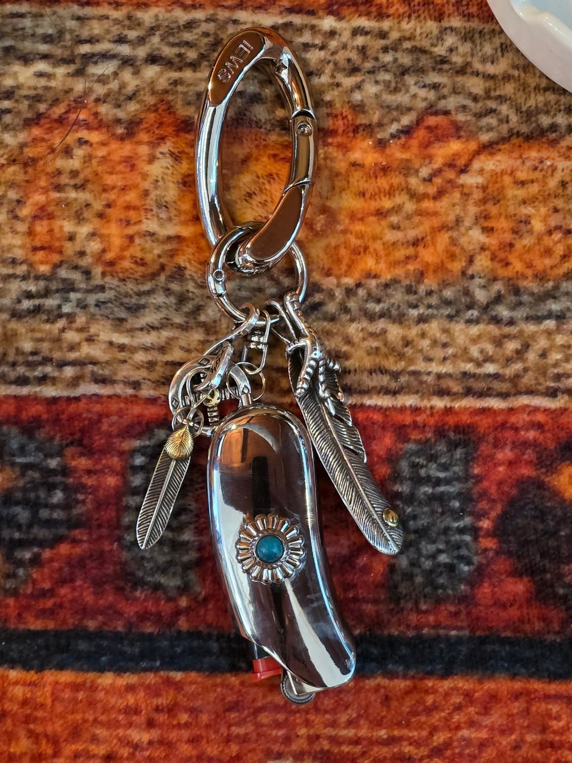 CustomTurquoise Feather Lighter Keyring
 상품이미지5